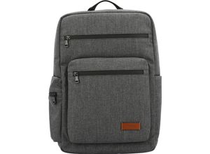 4056278158390 - PICARD Businessrucksack Laptopfach Patch für Herren grau