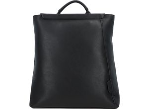 4056278174802 - PICARD Rucksack Lederimitat Label Reißverschluss für Damen schwarz