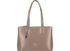 4056278181367 - PICARD Shopper Reißverschluss Emblem für Damen braun