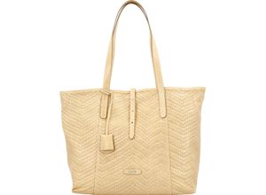 4056278181909 - PICARD Shopper Leder Fischgrät-Muster für Damen beige