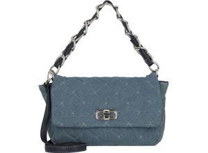 4056278185907 - PICARD Schultertasche Twist-Lock kariert für Damen blau