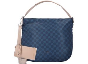 4056278188236 - PICARD Schultertasche Reißverschluss Logo-Muster für Damen blau