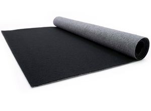 4056281308072 - Läufer PRIMAFLOR-IDEEN IN TEXTIL Eventteppich PODIUM Teppiche Gr B L 200 cm x 700 cm 26 mm 1 St schwarz Küchenläufer Breite 200 cm Nadelfilz Uni-Farben ideal für Veranstaltungen