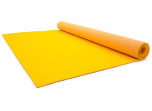 4056281310341 - Läufer PRIMAFLOR-IDEEN IN TEXTIL Eventteppich PODIUM Teppiche Gr B L 100 cm x 2400 cm 26 mm 1 St gelb Küchenläufer Breite 100 cm robuster Nadelfilz Uni-Farben