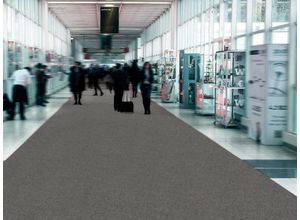 4056281326939 - Läufer PRIMAFLOR-IDEEN IN TEXTIL Eventteppich PODIUM Teppiche Gr B L 200 cm x 800 cm 26 mm 1 St grau Küchenläufer Breite 200 cm Nadelfilz Uni-Farben ideal für Veranstaltungen