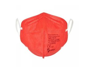 4056282473908 - Virshields - FFP2 Mundschutz Maske - 1000 Stück pfe 94% en 1492001+A12009 5 Lagen Filtrierend Made in eu Rot - Halbmaske Atemschutzmaske