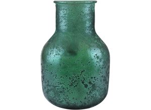 4056422124479 - Dekovase AM DESIGN Nachhaltige Vase grün B20cm H305cm Glas Vasen aus mattiertem grünem Recycelfass Glas