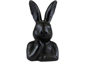 4056422126275 - Dekofigur AM DESIGN Hasenbüste Denker schwarz B55cm H125cm Polyresin Dekofiguren Osterdekoration aus Polyresin