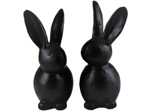 4056422126312 - Dekofigur AM DESIGN Osterhase schwarz B7cm H178cm T115cm Polyresin Dekofiguren Osterdeko in verschiedenen Größen