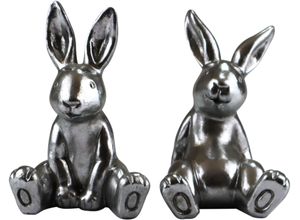 4056422126671 - Dekofigur AM DESIGN Hase silber (silberfarben) B265cm H405cm T28cm Polyresin Dekofiguren Osterdekoration aus Polyresin 4056422126671 - Dekofigur AM DESIGN Hase silber (silberfarben) B265cm H405cm T28cm Polyresin Dekofiguren Osterdekoration aus Polyresin