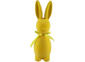 4056422130906 - Dekofigur AM DESIGN Osterhase mit samtiger Flockstruktur gelb B6cm H23cm Dekofiguren Osterdeko in verschiedene Größen und Farben 4056422130906 - Dekofigur AM DESIGN Osterhase mit samtiger Flockstruktur gelb B6cm H23cm Dekofiguren Osterdeko in verschiedene Größen und Farben