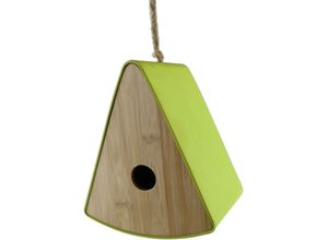 4056422135062 - Dekofigur AM DESIGN Vogelhaus Pyramide aus Bambus grün B12cm H20cm T20cm Bambus Dekofiguren Osterdeko in gelb pink oder grün 4056422135062 - Dekofigur AM DESIGN Vogelhaus Pyramide aus Bambus grün B12cm H20cm T20cm Bambus Dekofiguren Osterdeko in gelb pink oder grün