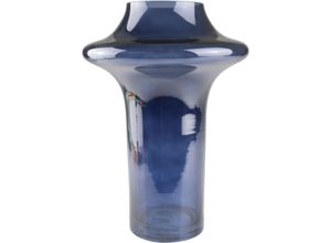4056422204300 - Dekovase AM DESIGN Bauchige Glasvase in Blau blau B20cm H29cm Glas Vasen als farbenfrohes Statement