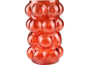 4056422205000 - Dekovase AM DESIGN Orangefarbene bauchige Glasvase orange B15cm H255cm Glas Vasen für lebendige Deko