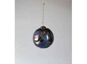 4056422291935 - Weihnachtsbaumkugel AM DESIGN aus Glas Ø 10 cm blau Ø10cm Glas Weihnachtsbaumkugeln 4er Set