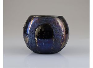 4056422292062 - Windlicht AM DESIGN aus Glas blau B22cm H19cm Glas Kerzenhalter BxH 22x19 cm