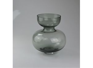 4056422305748 - Dekovase AM DESIGN aus Glas grau (rauch) B22cm H26cm Glas Vasen BxH 22x26 cm