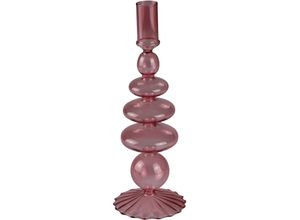 4056422306110 - Kerzenständer AM DESIGN aus roséfarbenem Glas rosa (rosé) B93cm H26cm Glas Kerzenhalter stilvolle Ergänzung für romantische Dekorationen 4056422306110 - Kerzenständer AM DESIGN aus roséfarbenem Glas rosa (rosé) B93cm H26cm Glas Kerzenhalter stilvolle Ergänzung für romantische Dekorationen