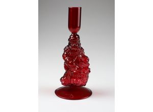 4056422349025 - Kerzenhalter AM DESIGN aus Glas rot B9cm H20cm Glas Kerzenhalter 2er Set BxH 9x20 cm