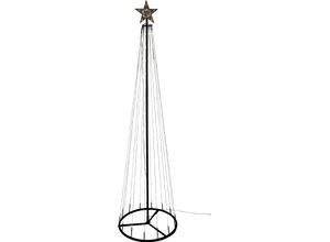 4056422401679 - LED Baum AM DESIGN Weihnachtsdeko aussen Lampen Gr 234 flammig Ø 50 cm Höhe 150 cm 1 St schwarz Dekoweihnachtsbäume mit 8 verschiedenen Lichtmodi Weihnachtsbeleuchtung