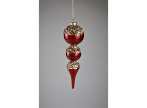 4056422402546 - Christbaumschmuck AM DESIGN aus Glas Ø 21 cm rot Ø21cm Weihnachtsbaumschmuck 2er Set 4056422402546 - Christbaumschmuck AM DESIGN aus Glas Ø 21 cm rot Ø21cm Weihnachtsbaumschmuck 2er Set