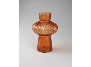 4056422467392 - Dekovase AM DESIGN aus Glas orange B15cm H21cm Glas Vasen 2er Set BxH 15x21 cm