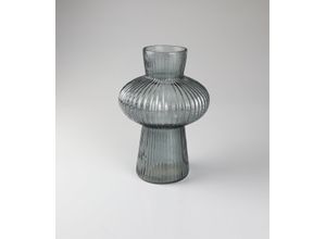 4056422467408 - Dekovase AM DESIGN aus Glas grau (rauch) B15cm H21cm Glas Vasen 2er Set BxH 15x21 cm