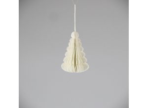 4056422469808 - Dekobaum AM DESIGN Dekofigur aus Papier weiß B5cm H7cm Papier Dekofiguren 8er Set BxH 5x7 cm