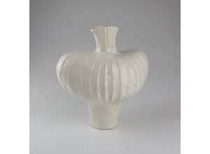 4056422491618 - Dekovase AM DESIGN aus Keramik weiß B23cm H22cm Keramik Vasen BxH 23x22 cm
