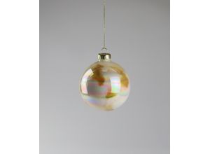 4056422492486 - Weihnachtsbaumkugel AM DESIGN aus Glas Ø 8 cm gold Ø8cm Glas Weihnachtsbaumkugeln 6er Set