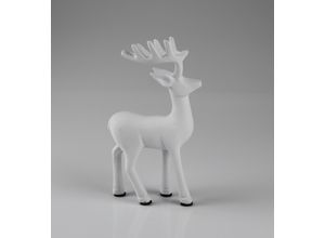 4056422500051 - Dekofigur AM DESIGN Dekoobjekt aus Aluminium weiß B10cm H17cm Aluminium Dekofiguren 3er Set BxH 10x17 cm