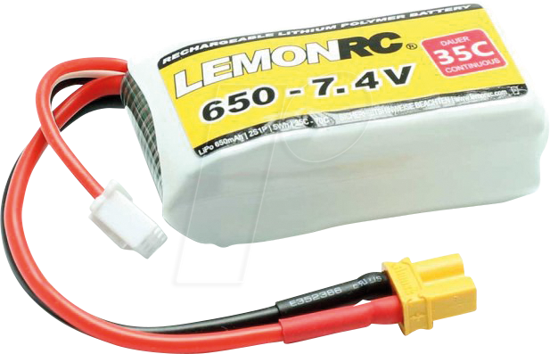 4056534059812 - LRC 2S 650 - LiPo Akku 650 - 74V (35C) 4056534059812 - LRC 2S 650 - LiPo Akku 650 - 74V (35C)