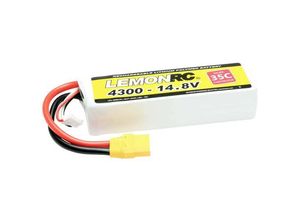 4056534060108 - LemonRC Modellbau-Akkupack (LiPo) 148 V 4300 mAh Zellen-Zahl 4 35 C Softcase XT90