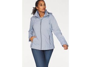 4056542870737 - Große Größen Softshelljacke hellblau meliert Gr40