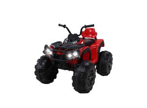 4056551041708 - Kinderquad Bumper Kinder-Elektroauto mit Fernbedienung 70 Watt Stoßdämpfer Bremsautomatik LED (Rot)