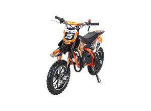 4056551042071 - Kinder-Crossbike Gepard Benzin-Kindermotorrad 2-Takt-Motor 49 ccm ab 5 Jahren Tuning-Kupplung (Orange)