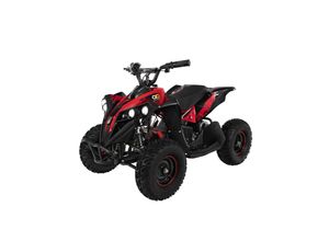 4056551050427 - Elektro-Kinderquad Reneblade Mini-Quad mit 1000 Watt Federung Scheibenbremsen drosselbar LEDs (Classic Schwarz Rot)