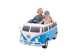 4056551059598 - Kinder-Elektroauto VW Bus Bulli T1 Samba Camper (Weiß Blau)