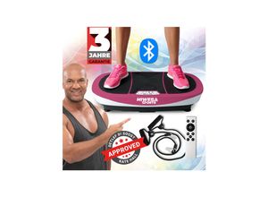 4056551062895 - Miweba Sports Vibrationsplatte MV200 3D-Vibration Fernbedienung Bluetooth Display 2 x 200 Watt (Pink)