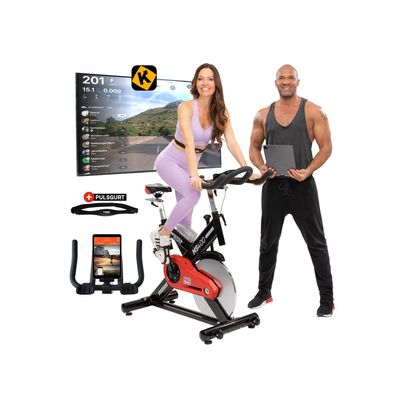 4056551062932 - Miweba Sports Profi Indoor Cycle MS400 22 kg Schwungrad für zuhause geeignet (Schwarz)