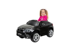 4056551064981 - Kinder-Elektroauto BMW X6 M F16 lizenziert 90 Watt Fernbedienung LEDs Soundmodul EVA-Reifen (Schwarz)