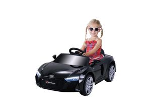 4056551206008 - Kinder-Elektroauto Audi R8 Spyder lizenziert 60 Watt LED-Scheinwerfer Musik Hupe Fernbedienung (Schwarz)