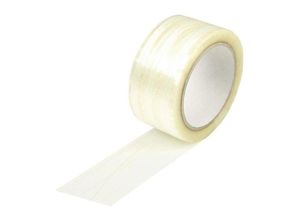 4056705007567 - Klebeband fadenverstärkt Breite 50mm Länge 66m Stärke 46µ PP transparent Hotmeltkleber 3 laengs 1 sinusfaden