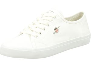 4056734824937 - GANT Sneaker Pillox Baumwoll-Twill für Damen weiß 36