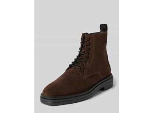 4056734873942 - Schnürboots aus Leder mit Label-Schriftzug Modell Boggar 4056734873942 - Schnürboots aus Leder mit Label-Schriftzug Modell Boggar