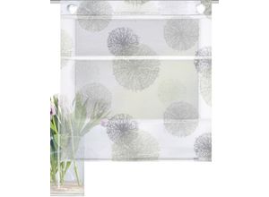 4056751377768 - Raffrollo HOME WOHNIDEEN RAWLINS Gr 3 grau (stein) B80cm H130cm Obermaterial 100% Polyester Raffrollos bedruckt