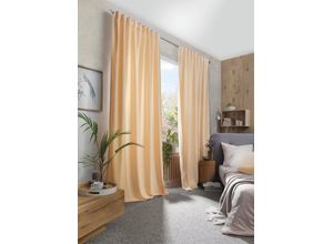 4056751389570 - Vorhang HOME BASICS WOLLY Gr 4 beige (creme) B135cm H295cm Polyester Gardinen Chenille
