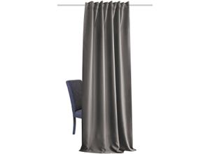 4056751389914 - Vorhang HOME BASICS ACUSTICO Gardinen Gr 160cm Multifunktionsband 135cm grau Akustikschall ACUSTICO