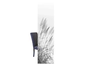 4056751413367 - Schiebegardine HOME WOHNIDEEN SCHIEBEVORHANG DEKOSTOFF DIGITALDRUCK PAMPAS grau B60cm H245cm Polyester Gardinen DIGITALDRUCK - INDIVIDUELL KÜRZBAR