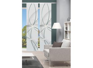 4056751414722 - Schiebegardine VISION S BLINKI blau (türkis) B60cm H260cm Polyester Gardinen DIGITALDRUCK